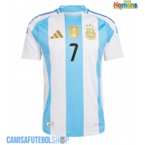 Camisa de time de futebol Argentina Rodrigo De Paul #7 Replicas 1º Equipamento Copa America 2024 Manga Curta